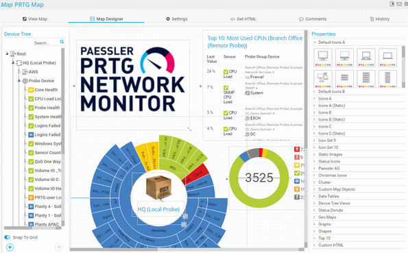 Map Designer General Layout